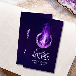 Violettflamme - Lila Flamme Visitenkarte