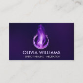 Violettflamme - Lila Flamme Visitenkarte (Vorderseite)