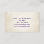 Violettflamme und Handfeuer Visitenkarte (Rückseite)