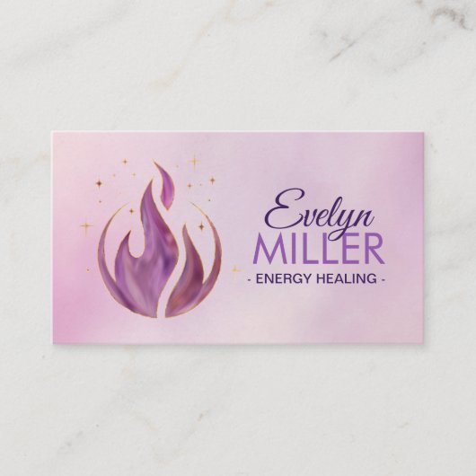 Violettflamme Visitenkarte (Vorderseite)