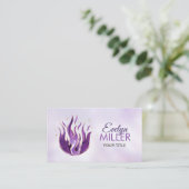 Violettflammmittel - Amethyst Visitenkarte (Stehend Vorderseite)