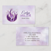 Violettflammmittel - Amethyst Visitenkarte (Vorne/Hinten)