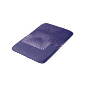Violettquadrat Blume Badematte (Schrägansicht)