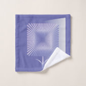 Violettquadrat Blume Badhandtuch Set (Waschlappen)