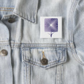 Violettquadrat Blume Button (Beispiel)