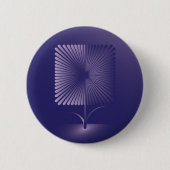 Violettquadrat Blume Button (Vorderseite)