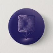 Violettquadrat Blume Button (Vorderseite)