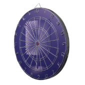 Violettquadrat Blume Dartscheibe (Vorderseite rechts)