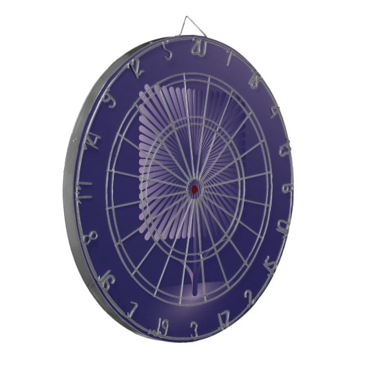 Violettquadrat Blume Dartscheibe (Vorderseite Links)