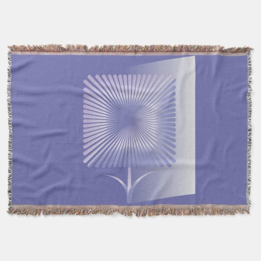 Violettquadrat Blume Decke (Vorderseite)