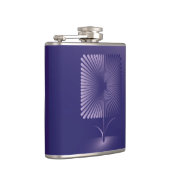 Violettquadrat Blume Flachmann (Rechts)