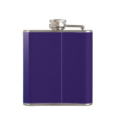 Violettquadrat Blume Flachmann (Rückseite)