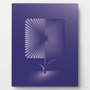Violettquadrat Blume Fotoplatte