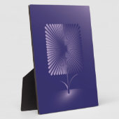 Violettquadrat Blume Fotoplatte (Seite)