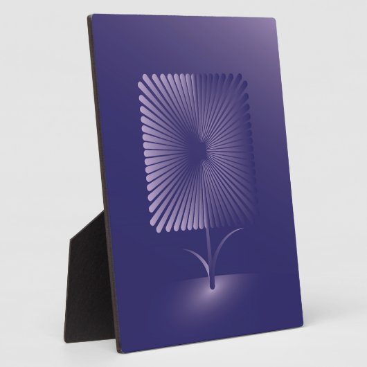 Violettquadrat Blume Fotoplatte (Seite)