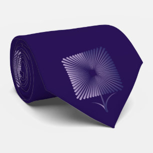Violettquadrat Blume Krawatte