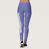 Violettquadrat Blume Leggings (Rückseite)