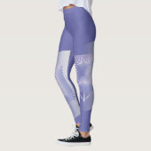 Violettquadrat Blume Leggings (Links)