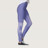 Violettquadrat Blume Leggings (Rechts)