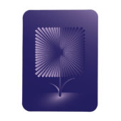 Violettquadrat Blume Magnet (Vertikal)