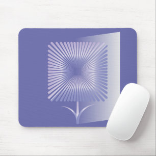Violettquadrat Blume Mousepad