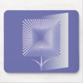 Violettquadrat Blume Mousepad (Vorne)