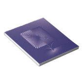 Violettquadrat Blume Notizblock (angewinkelt)