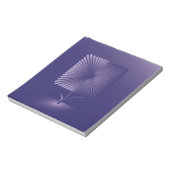 Violettquadrat Blume Notizblock (Rotiert)