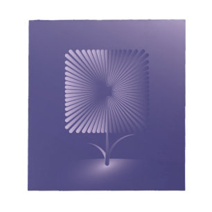 Violettquadrat Blume Notizblock