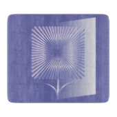 Violettquadrat Blume Schneidebrett (Vorderseite)