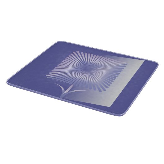 Violettquadrat Blume Schneidebrett (Ecke)