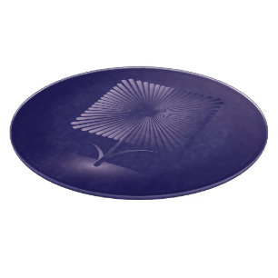 Violettquadrat Blume Schneidebrett