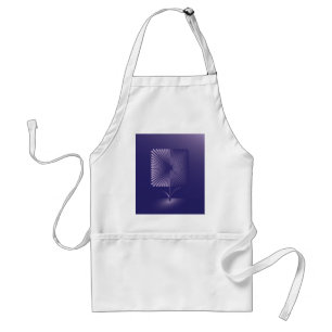 Violettquadrat Blume Schürze