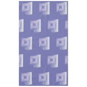 Violettquadrat Blume Tischdecke (Vorderseite)