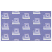 Violettquadrat Blume Tischdecke (Vorderseite (Horizontal))