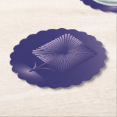 Violettquadrat Blume Untersetzer (angewinkelt)