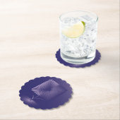 Violettquadrat Blume Untersetzer (Vor Ort)