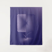 Violettquadrat Blume Wandteppich (Vorderseite)