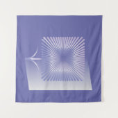 Violettquadrat Blume Wandteppich (Vorderseite (Horizontal))