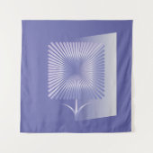 Violettquadrat Blume Wandteppich (Vorderseite)