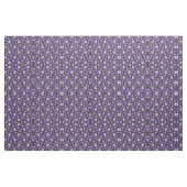 Violettschädel und Blume Stoff (Fat Quarter (45,7 x 55,9 cm))
