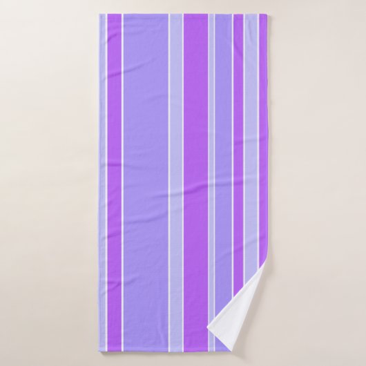 Violettstreifen Badehandtuch (Badehandtuch)