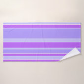 Violettstreifen Badehandtuch (Badehandtuch)