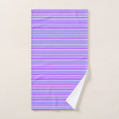 Violettstreifen Badhandtuch Set (Handtuch)