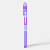 Violettstreifen Case-Mate iPhone Hülle (Rückseite / Links)