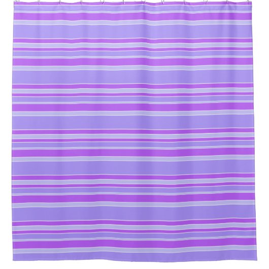 Violettstreifen Duschvorhang (Vorderseite)