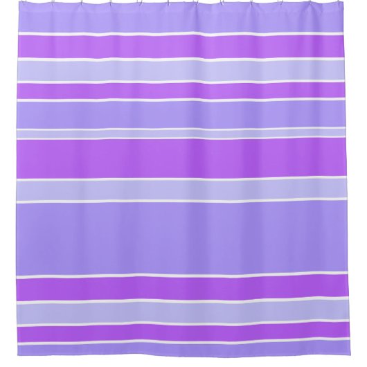 Violettstreifen Duschvorhang (Vorderseite)