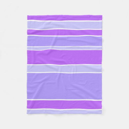 Violettstreifen Fleecedecke (Vorderseite)