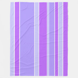 Violettstreifen Fleecedecke