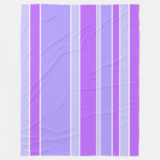 Violettstreifen Fleecedecke (Vorderseite)